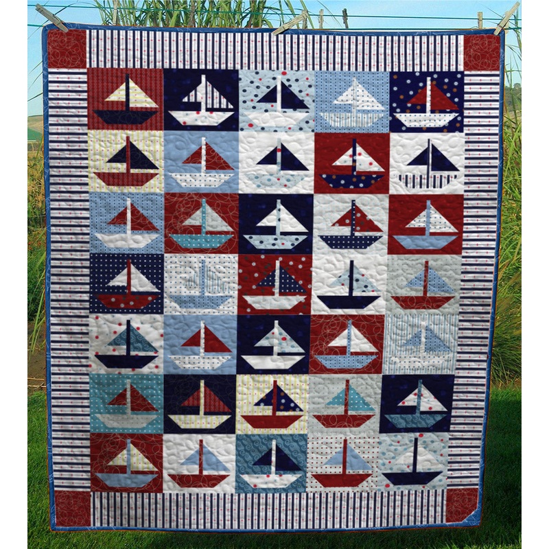 Boat CL28100129MDQ Quilt Blanket