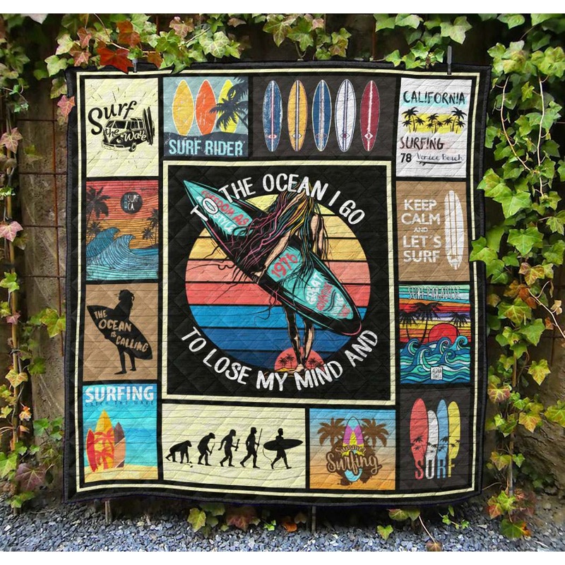 Surfing NG130704B TBG Quilt Blanket
