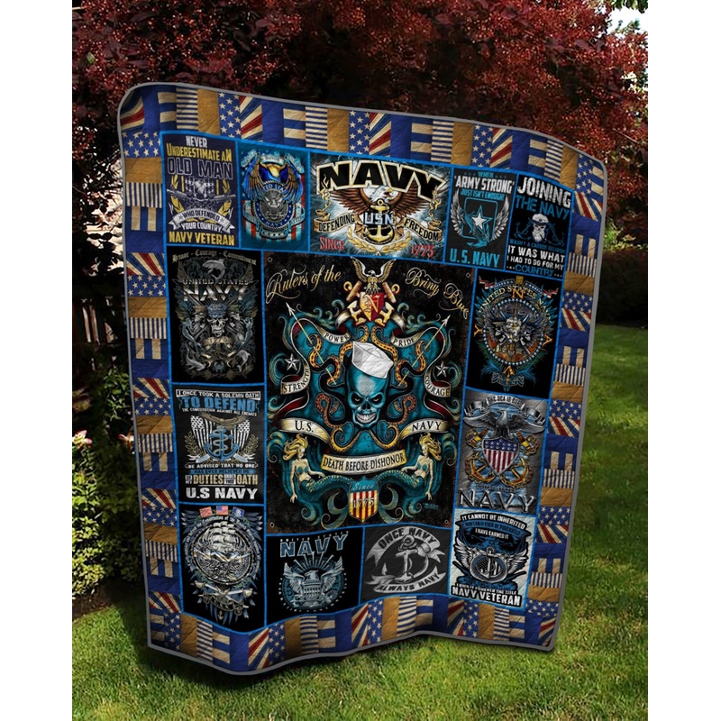 Us Navy TD14110009 Quilt Blanket