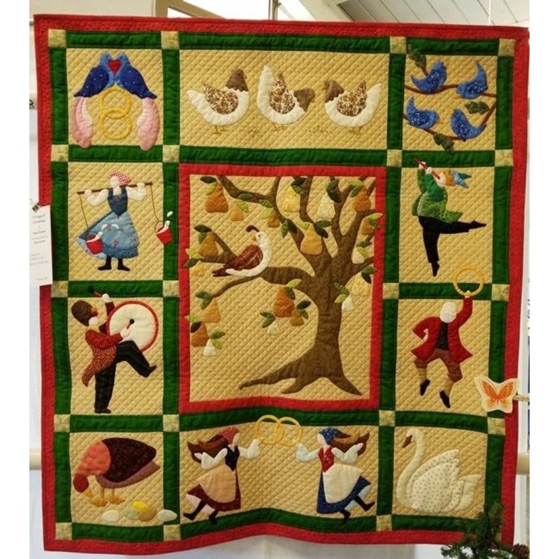 12 Days Of Christmas CLA0611001Q Quilt Blanket