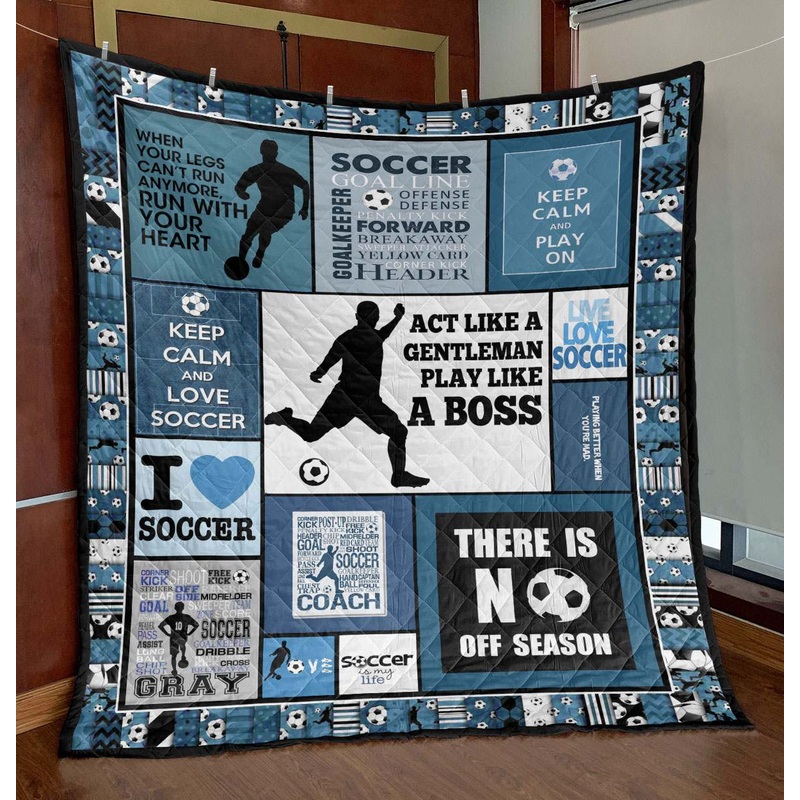 Act Like A Gentleman Soccer TN290502 Quilt Blanket