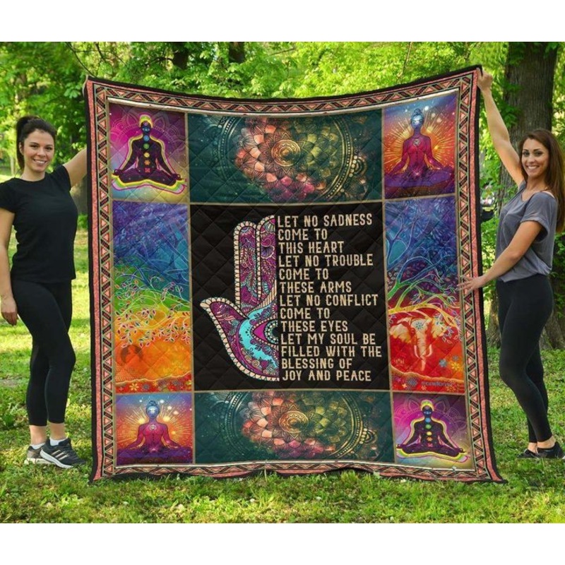 Artistic Meditation Chakra Mandala CLA31101022Q Quilt Blanket