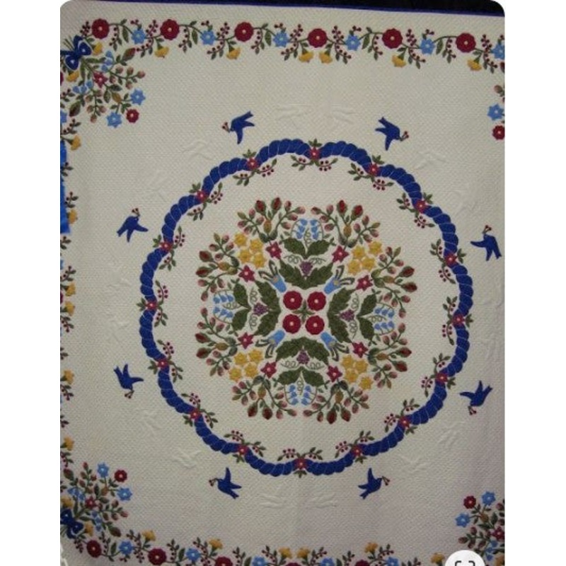 Bird And Flower Garden CLA1710045Q Quilt Blanket