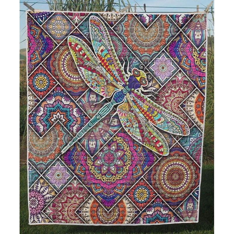 Boho Dragonfly CLT190623 Quilt Blanket