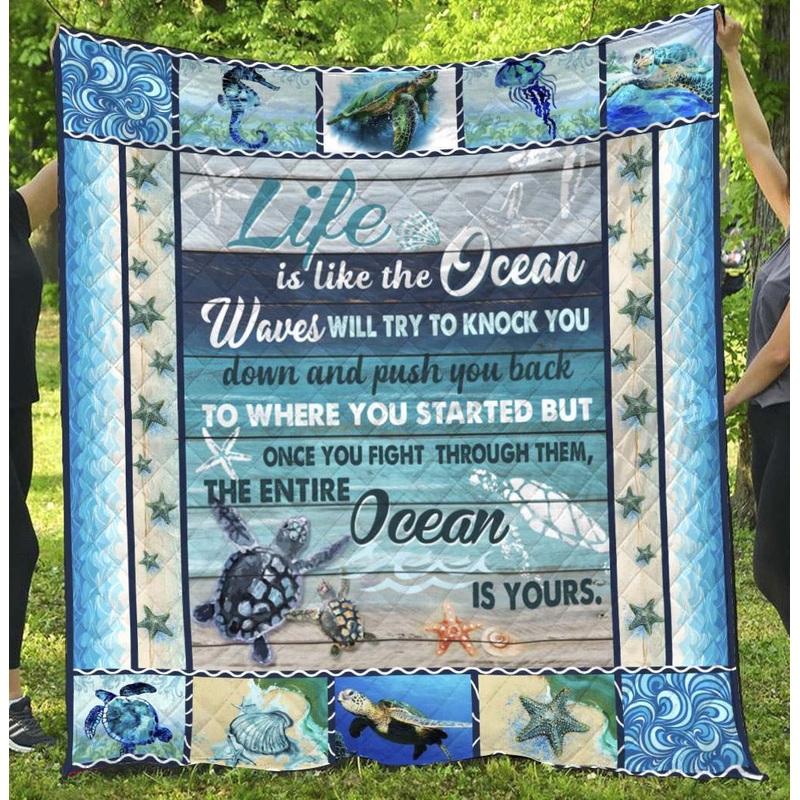 Turtle NG270701B TBG Quilt Blanket