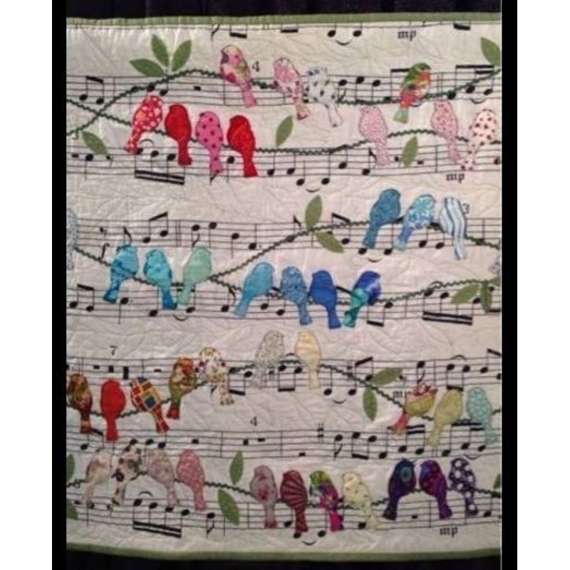 Bird And Music CLA0710075Q Quilt Blanket