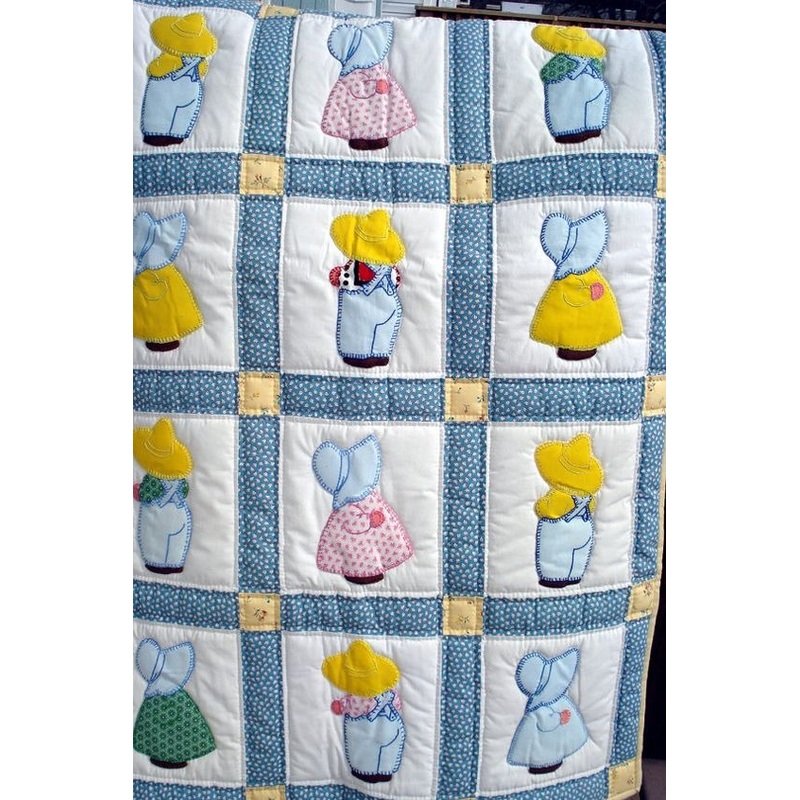 Vintage Sunbonnet Sue CLA1410600Q Quilt Blanket