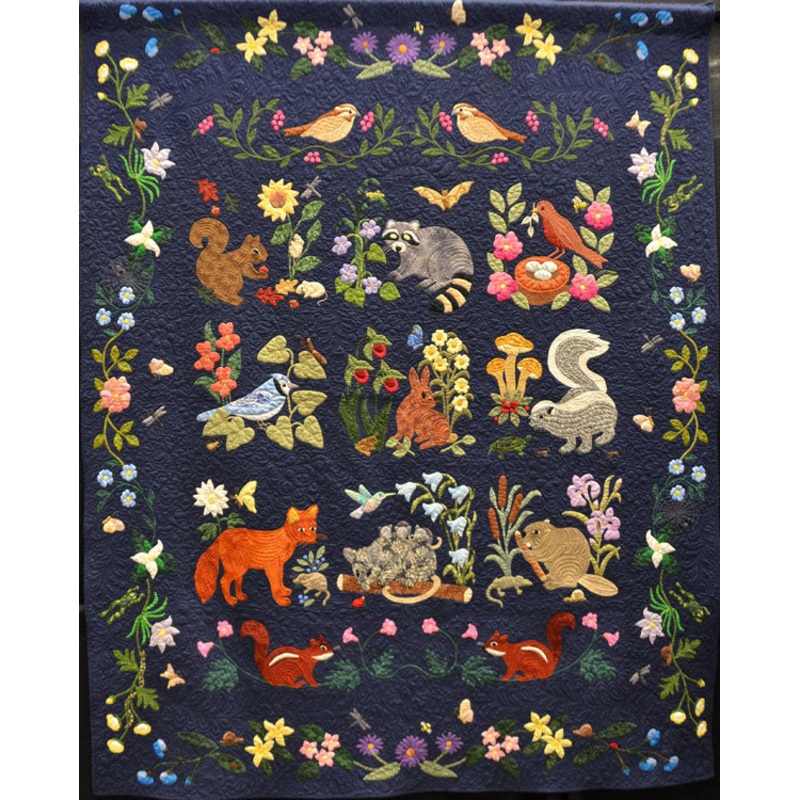 Animals Forest CLA2211046Q Quilt Blanket