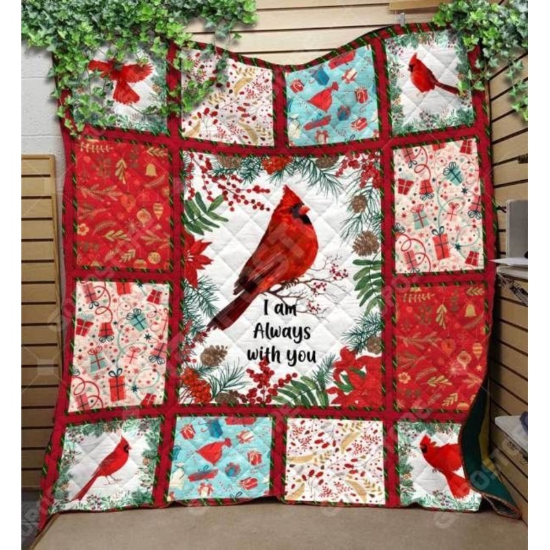 Bird Northern Cardinal Quilt CL16110058MDQ Quilt Blanket