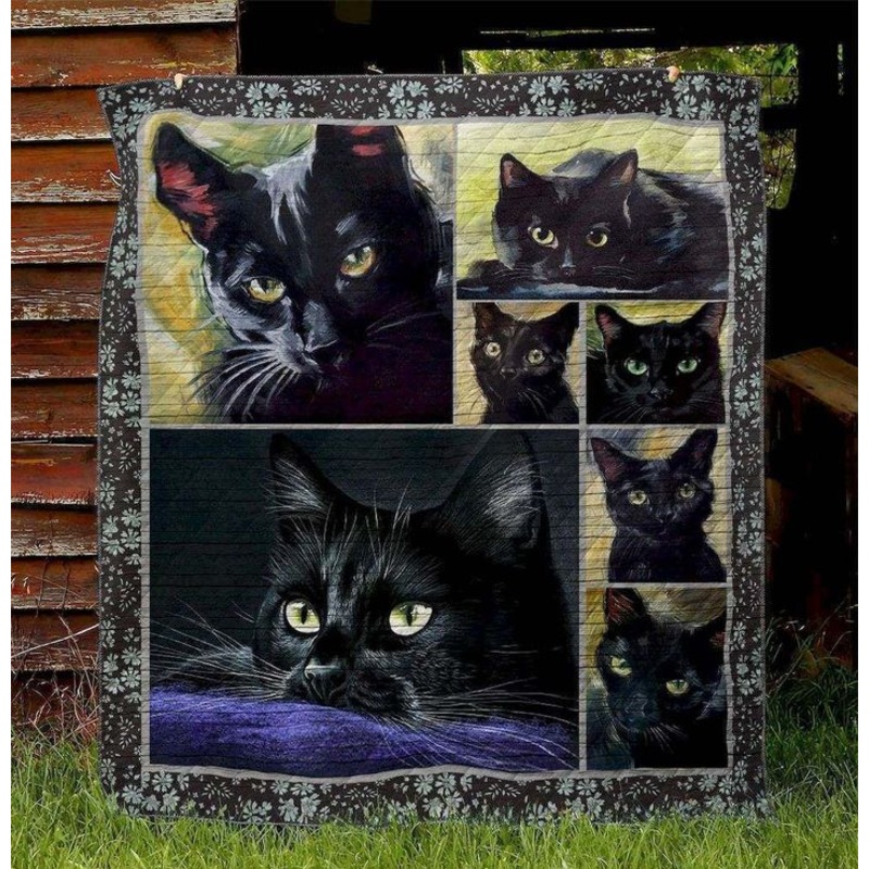Black Cat QV070501 Quilt Blanket