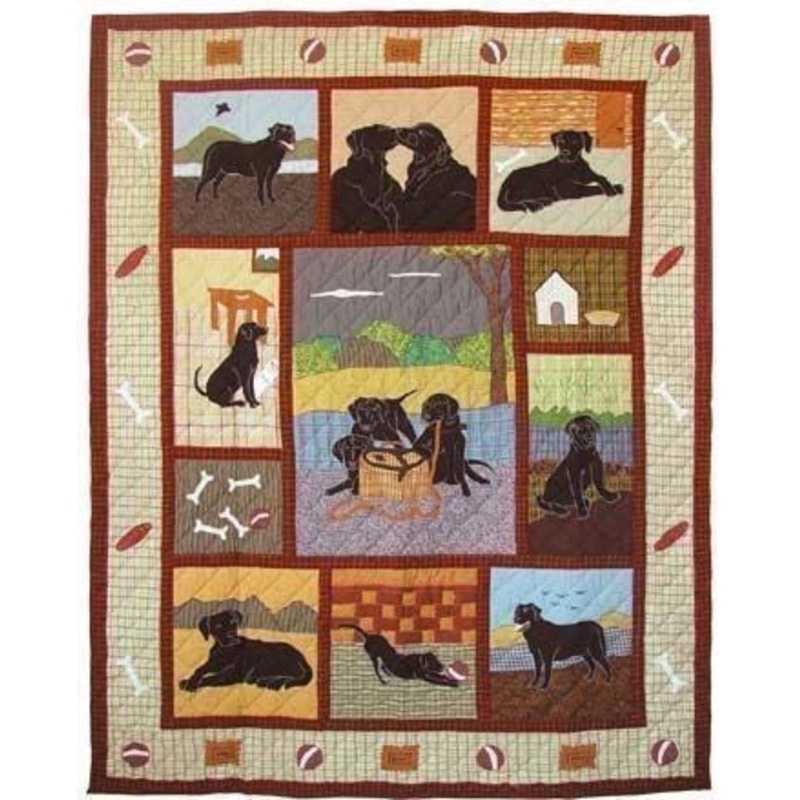 Black Labrador CL130604 Quilt Blanket