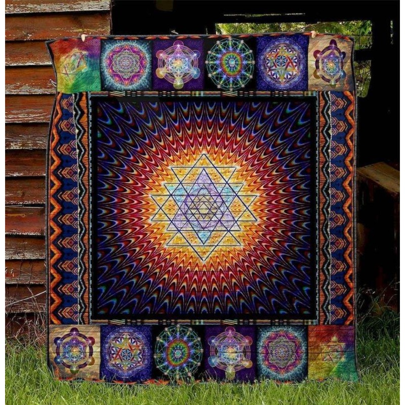 The Flower Of Life BS1704 5 Quilt Blanket
