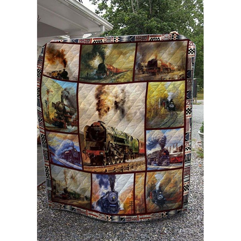 Train 1203 37 Quilt Blanket