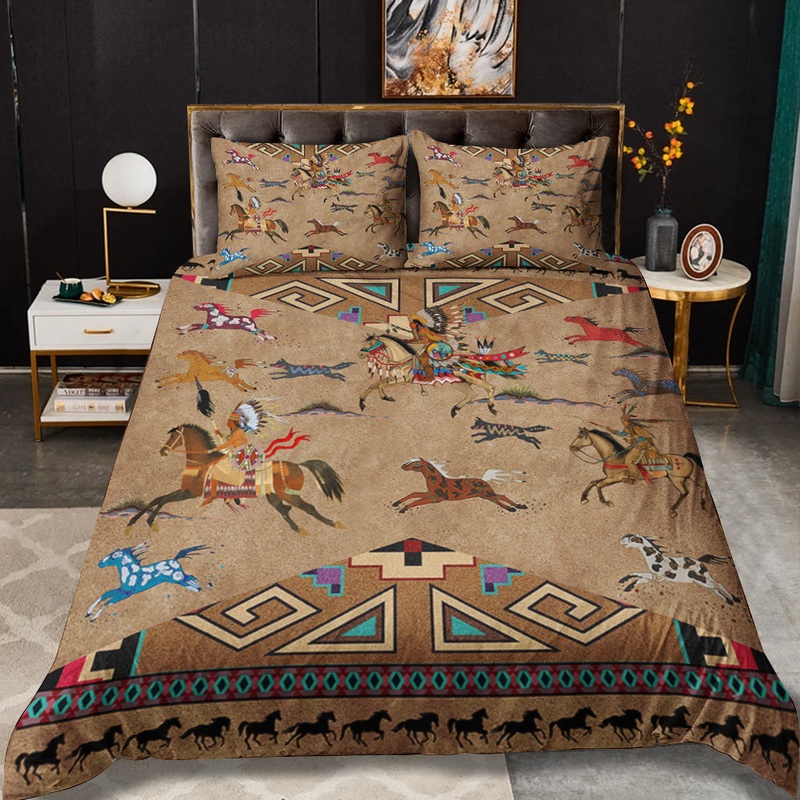 Native American Inspired Horses Bedding Sets TL030607BS