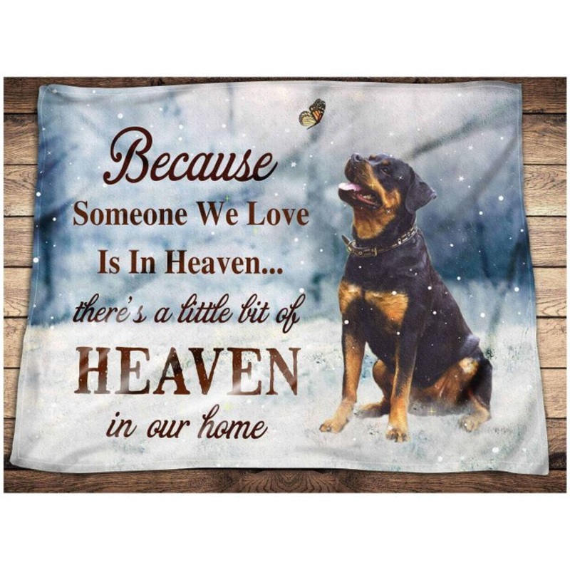 Rottweiler CL260873MDF Sherpa Fleece Blanket