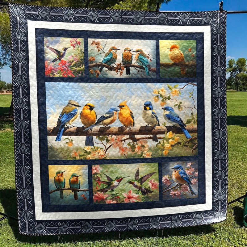 Birds CL11110033MDQ Art Quilt