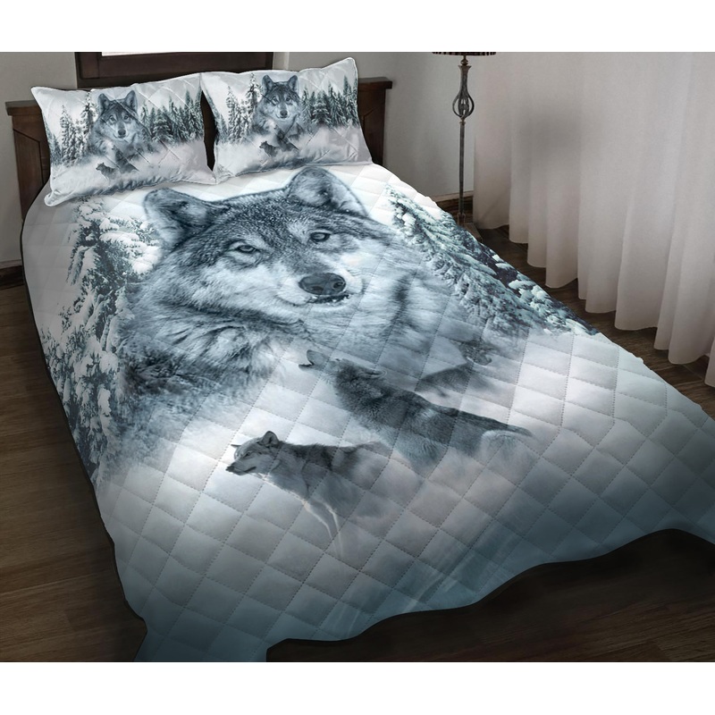 Wolf Quilt Bedding Set HM100908T