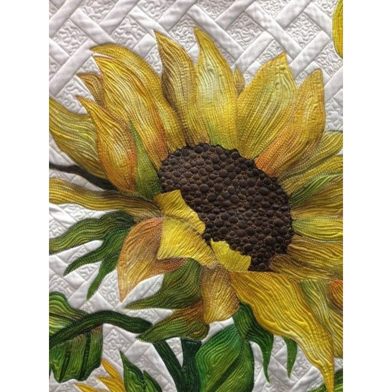 Sunflower CLA0710712Q Art Quilt