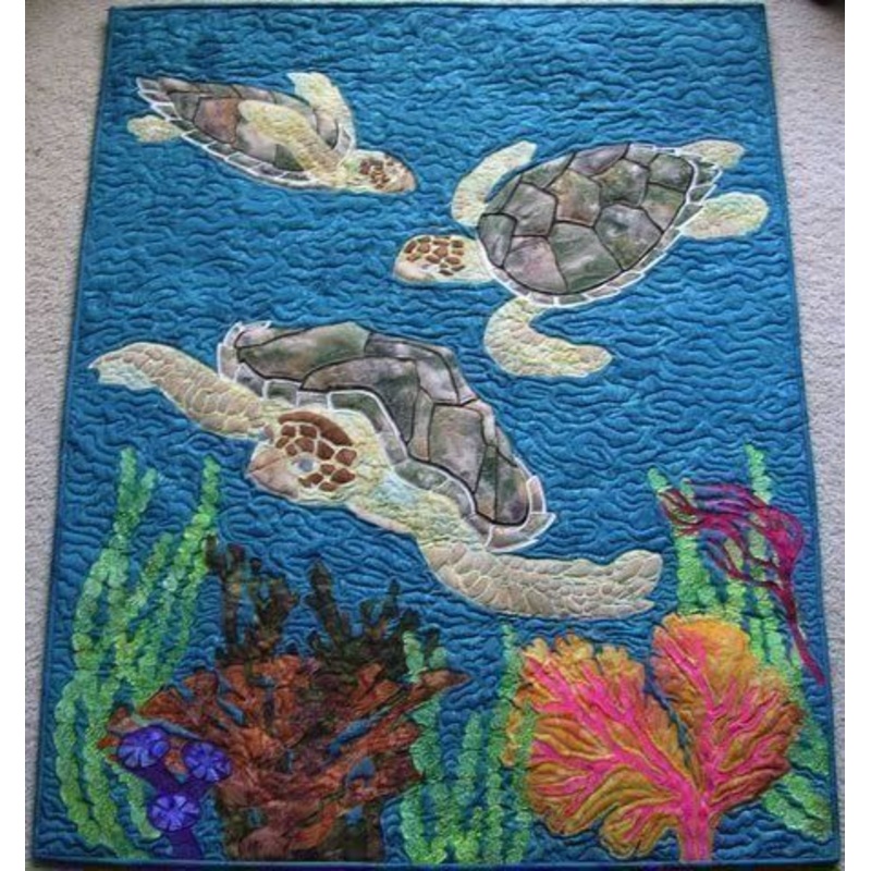 Turtle CLA260681 Art Quilt