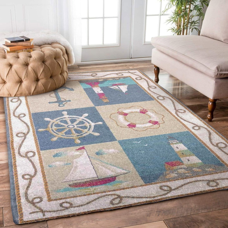 Anchor Sailboat Lighthouse CLA2709002R Rug