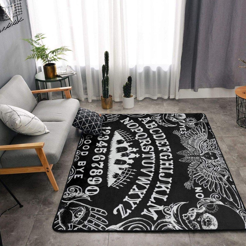 Witch Board Black Gothic Goth Occult Witchcraft CLG1910145R Rug