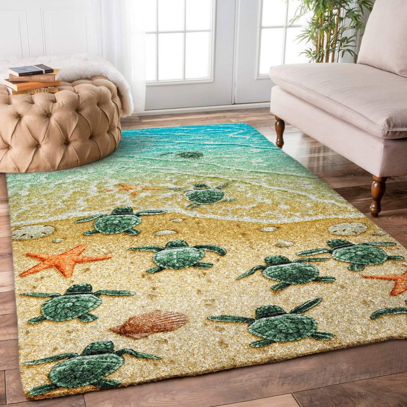 Baby Turtles On The Beach HN0810012R Rug