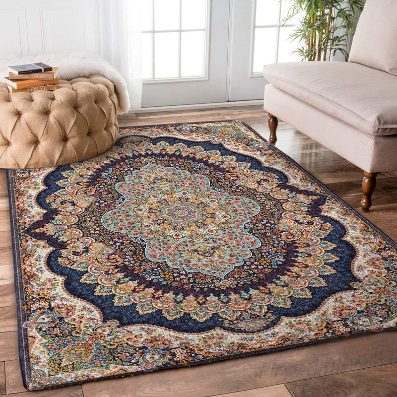 Blue Persian Antique Floral DD1610039R Rug