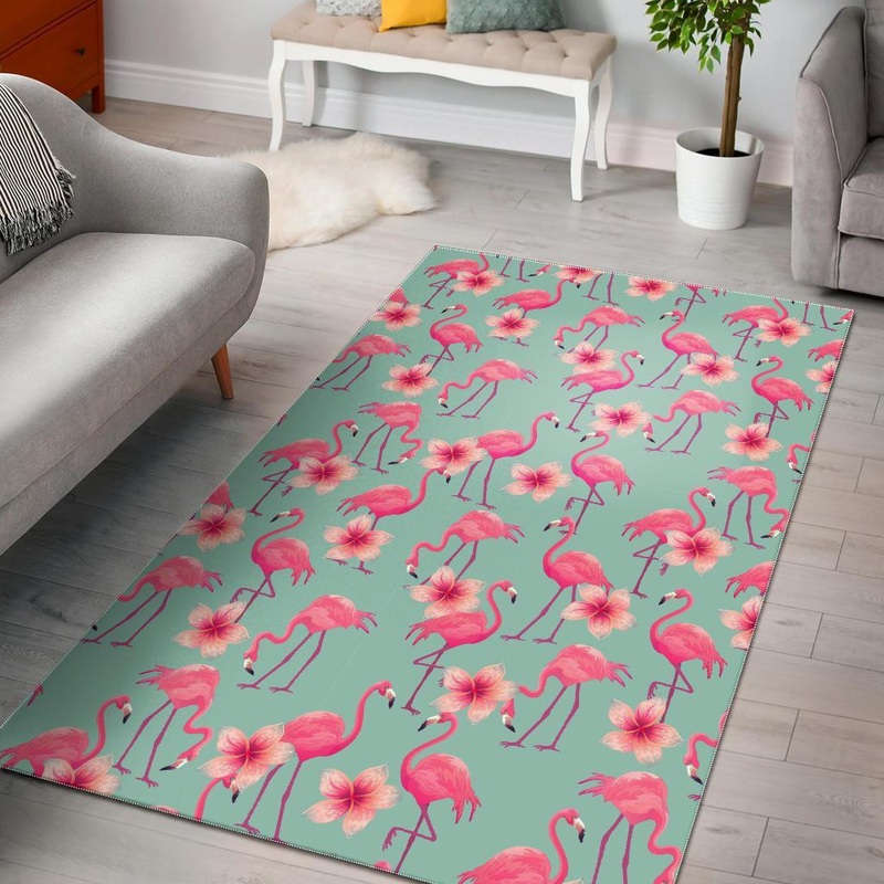 Tropical Flamingo Hibiscus Hawaiian Floral CL12101560MDR Rug
