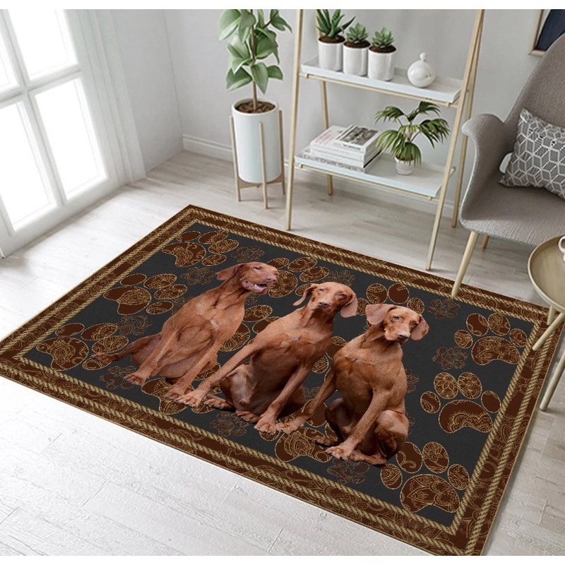Vizsla Floral Paw CL08100252MDR Rug