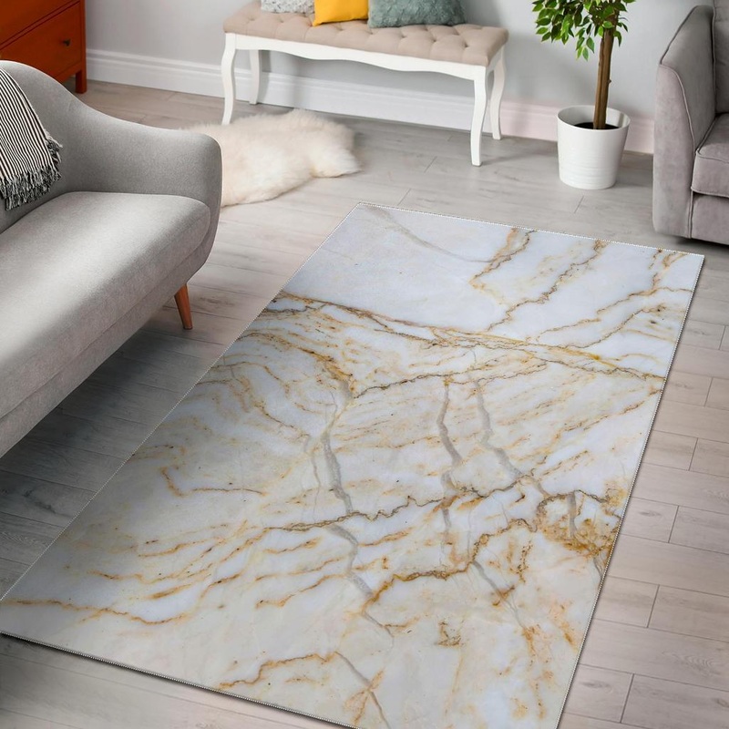 White Brown Grunge Marble CL17100728MDR Rug