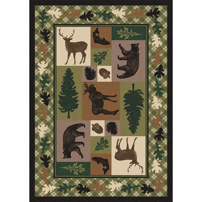 Wildlife Patchwork CLM1910194M Rug