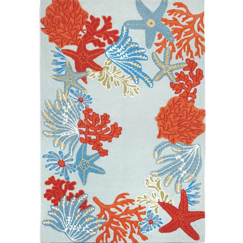 Aqua Ocean Scene CLA2612503R Rug