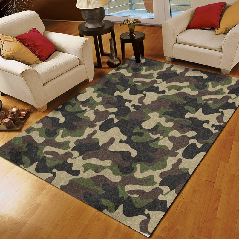 Army Green Camouflage CL22100014MDR Rug