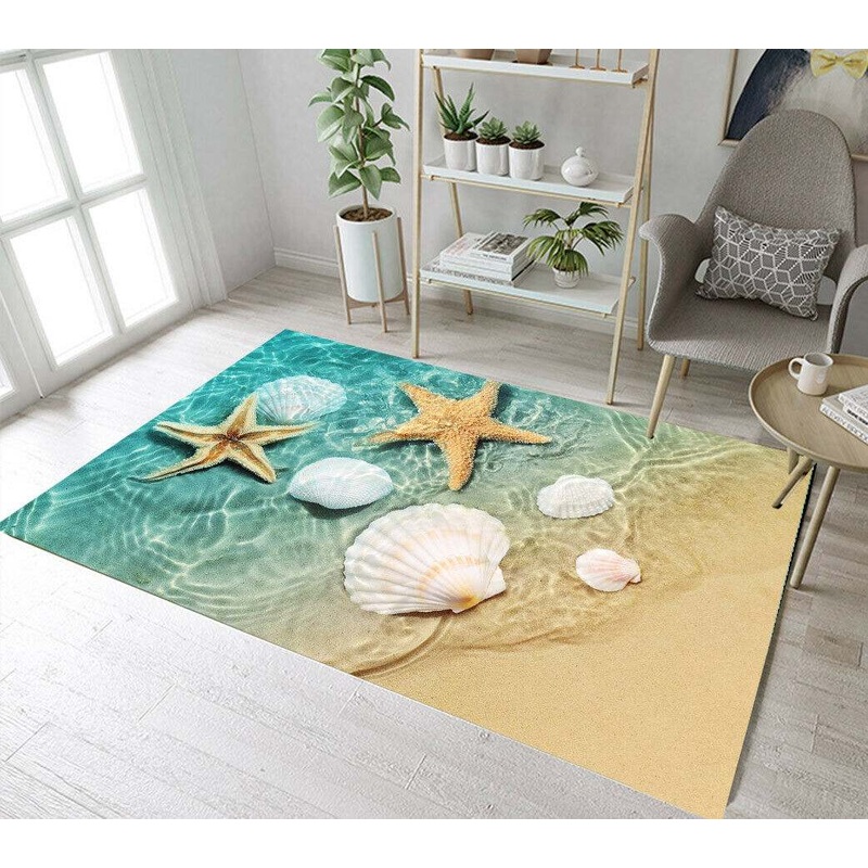 Beach Starfish Seashell CLH2911103R Rug