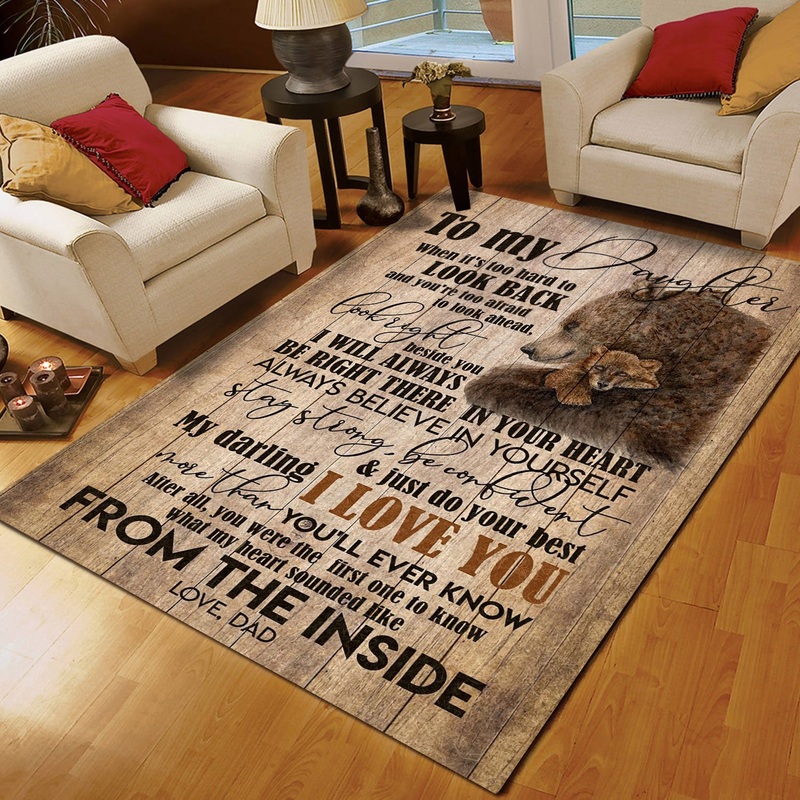 Bear To My Daughter Love Dad CL16110024MDR Rug
