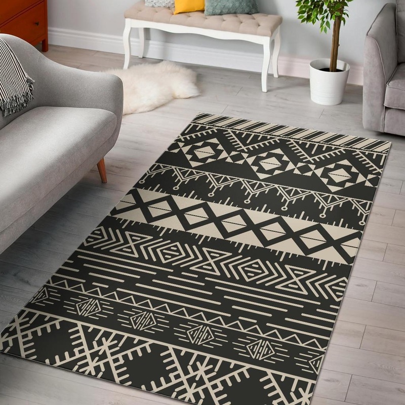 Black And Beige Aztec CL17100047MDR Rug