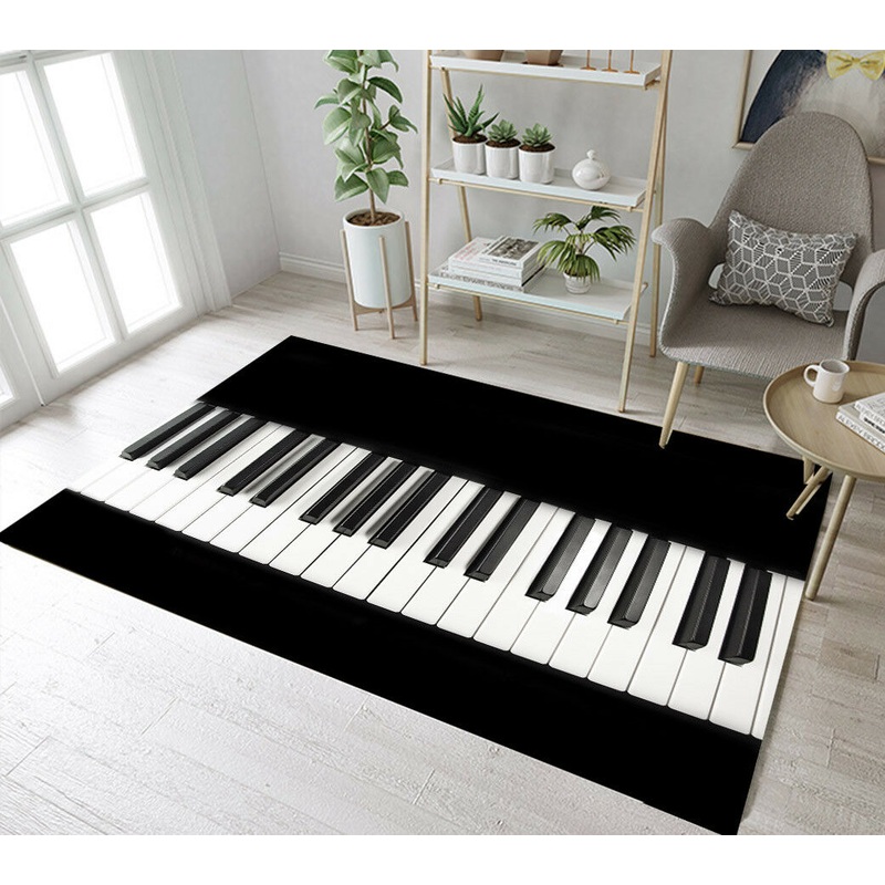 Black And White Piano CLP071011TM Rug