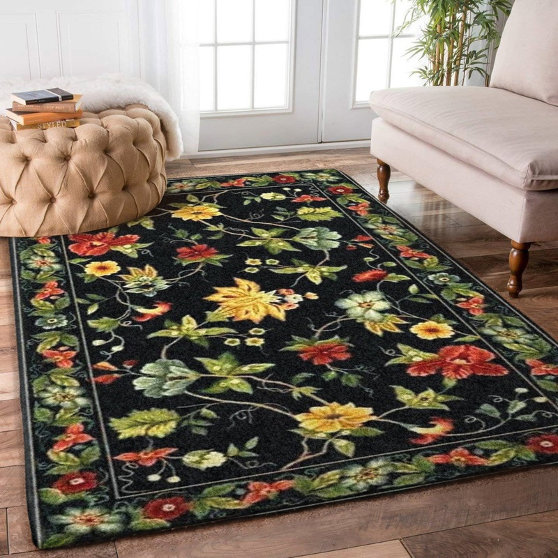 Black Flower HM0410008M Rug