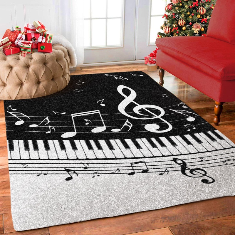 Black Piano Keyboard CG0711008M Rug