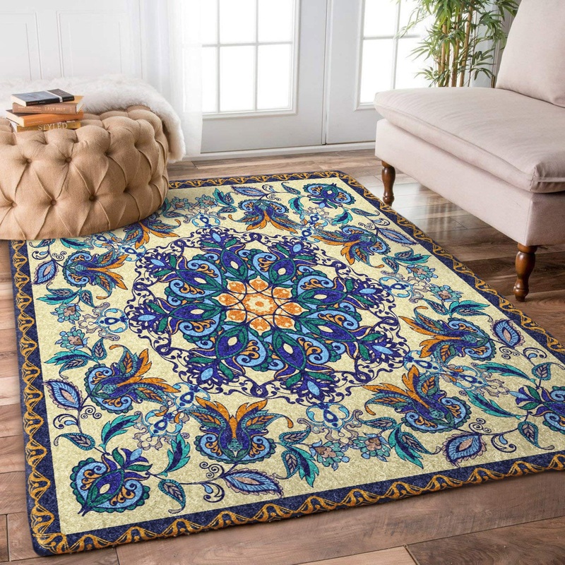 Blue Floral DD3110036R Rug