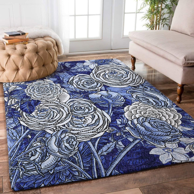 Blue Floral TN3011026M Rug