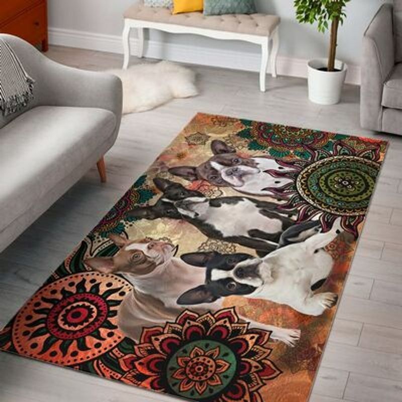 Boston Terrier Boho CLH0212011R Rug