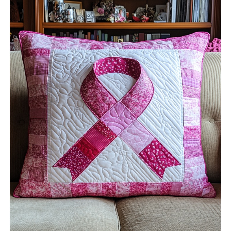 Breast Cancer Ribbon DAI281124026 Quilted Pillow Case