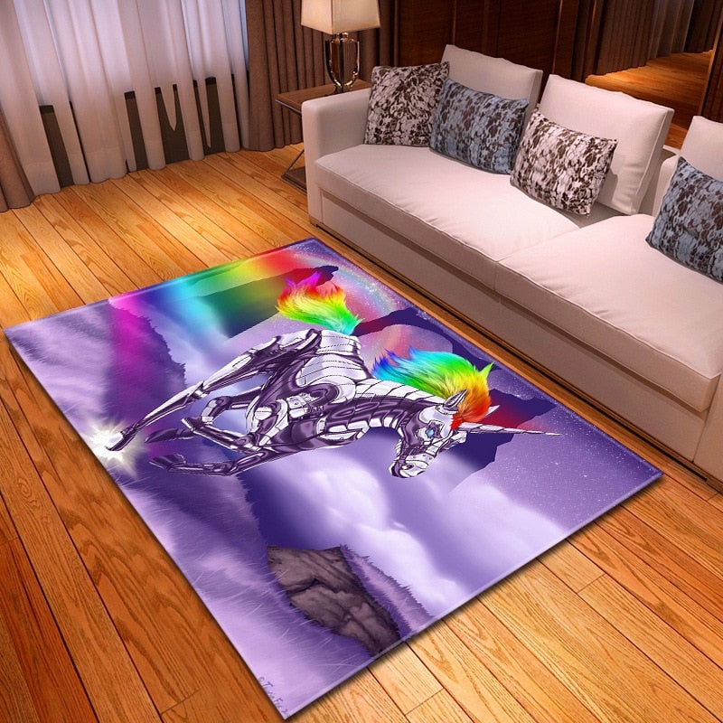 Cartoon Unicorn Pattern CLA3010024R Rug