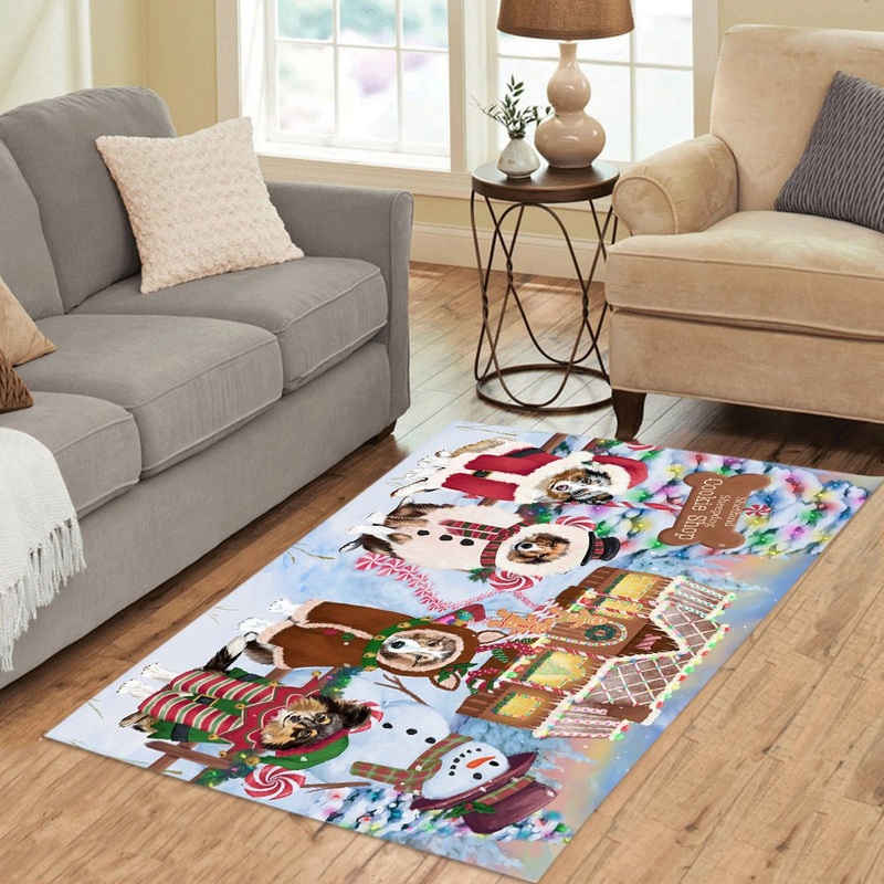 Shetland Sheepdog Gingerbread House All CL18111794MDR Rug