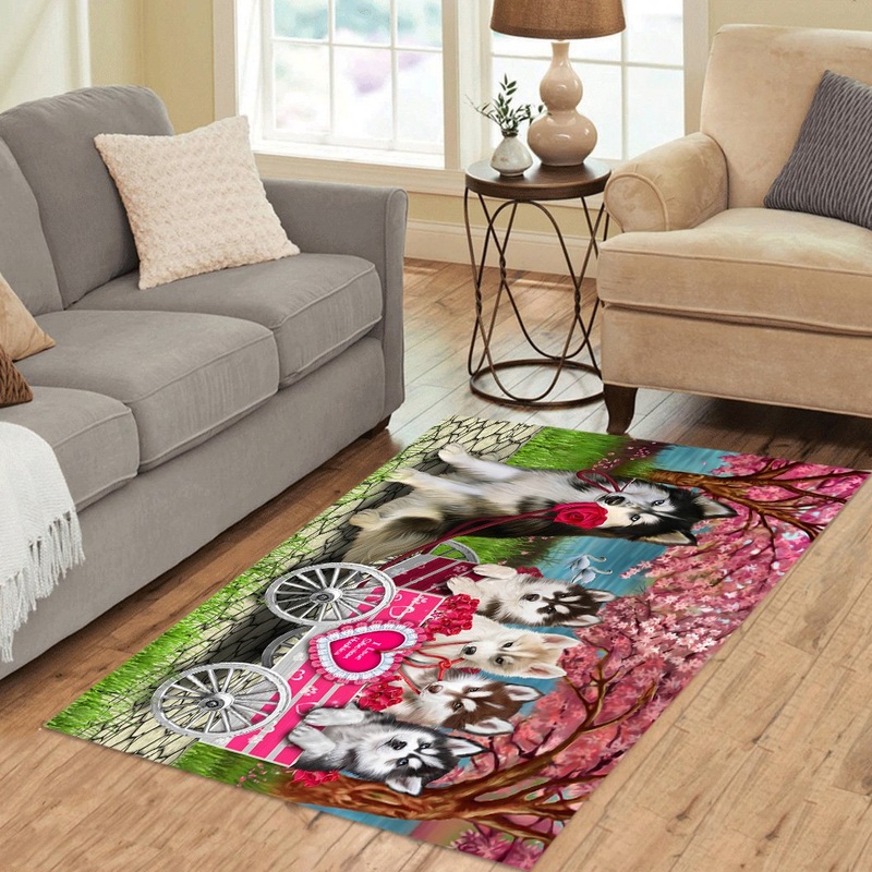 Siberian Huskies CL18111873MDR Rug