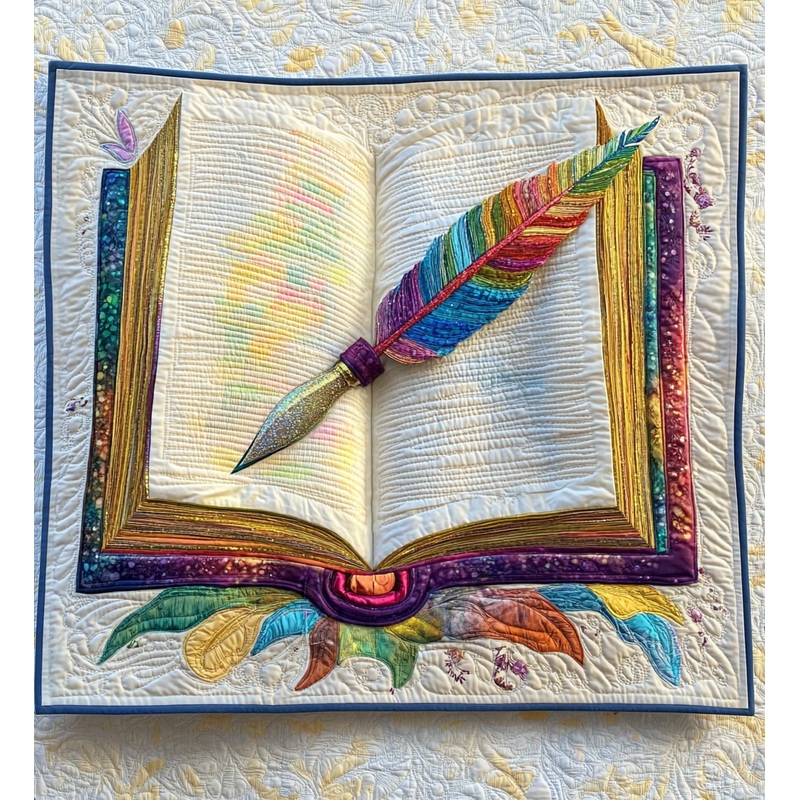 Book And Quill DAI051224179 Quilted Placemats