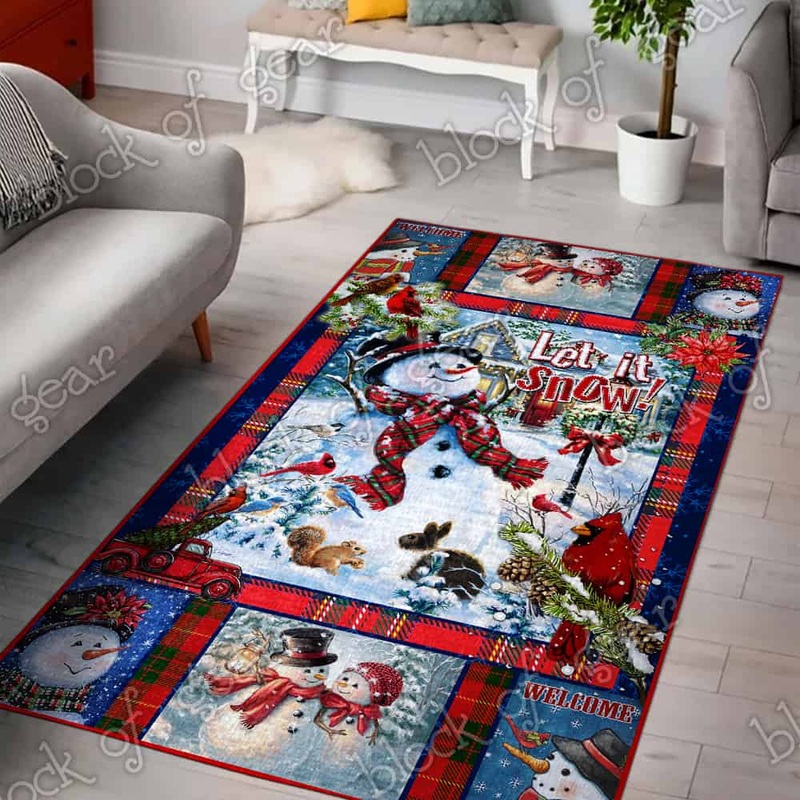 Snowman Christmas CL22100423MDR Rug