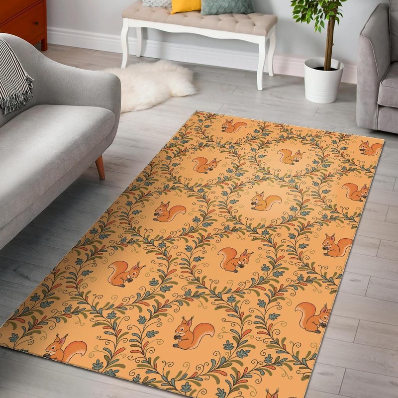 Squirrel Drawing Walnut CL12101451MDR Rug