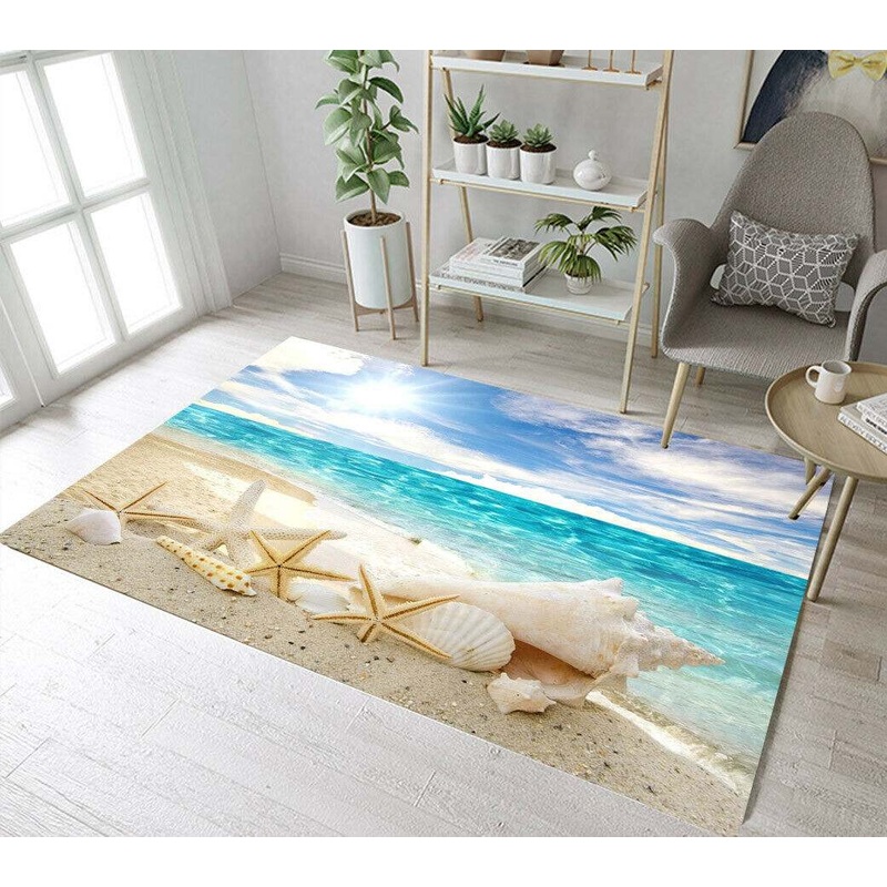Sunlight Sand Beach Starfish Shell CLH2911499R Rug